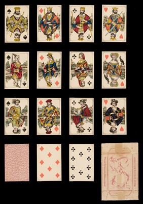 Lot 237 - German playing cards. Carte Mignonne, Düsseldorf: Oscar Lenssen, circa 1860, & 4 others