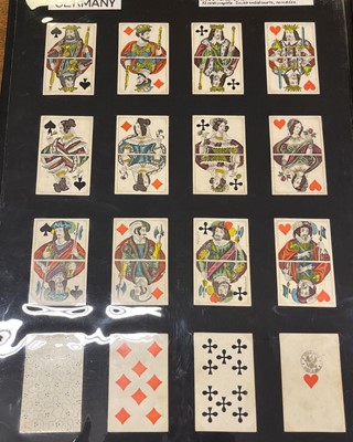 Lot 236 - German playing cards. Berlin pattern, Stralsund: Ludwig v.d. Osten, circa 1850s, & 5 others