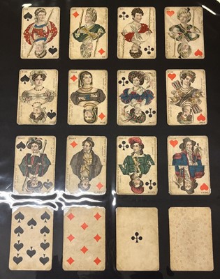 Lot 236 - German playing cards. Berlin pattern, Stralsund: Ludwig v.d. Osten, circa 1850s, & 5 others