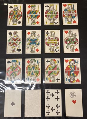 Lot 236 - German playing cards. Berlin pattern, Stralsund: Ludwig v.d. Osten, circa 1850s, & 5 others