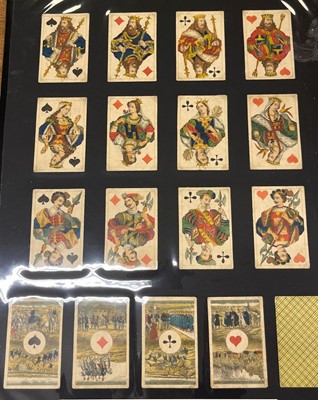 Lot 236 - German playing cards. Berlin pattern, Stralsund: Ludwig v.d. Osten, circa 1850s, & 5 others