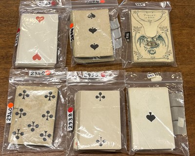 Lot 236 - German playing cards. Berlin pattern, Stralsund: Ludwig v.d. Osten, circa 1850s, & 5 others