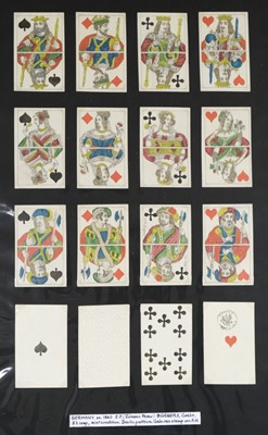 Lot 236 - German playing cards. Berlin pattern, Stralsund: Ludwig v.d. Osten, circa 1850s, & 5 others