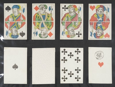 Lot 236 - German playing cards. Berlin pattern, Stralsund: Ludwig v.d. Osten, circa 1850s, & 5 others