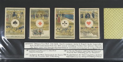 Lot 236 - German playing cards. Berlin pattern, Stralsund: Ludwig v.d. Osten, circa 1850s, & 5 others