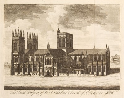 Lot 20 - Willis (Browne). A survey of the cathedrals of York, Durham, Carlisle, Chester ... and Bristol, 1727