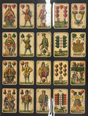 Lot 241 - German playing cards. Deutsche Spielkarten No.301, variant 2, B. Dondorf, circa 1880s, & 23 others