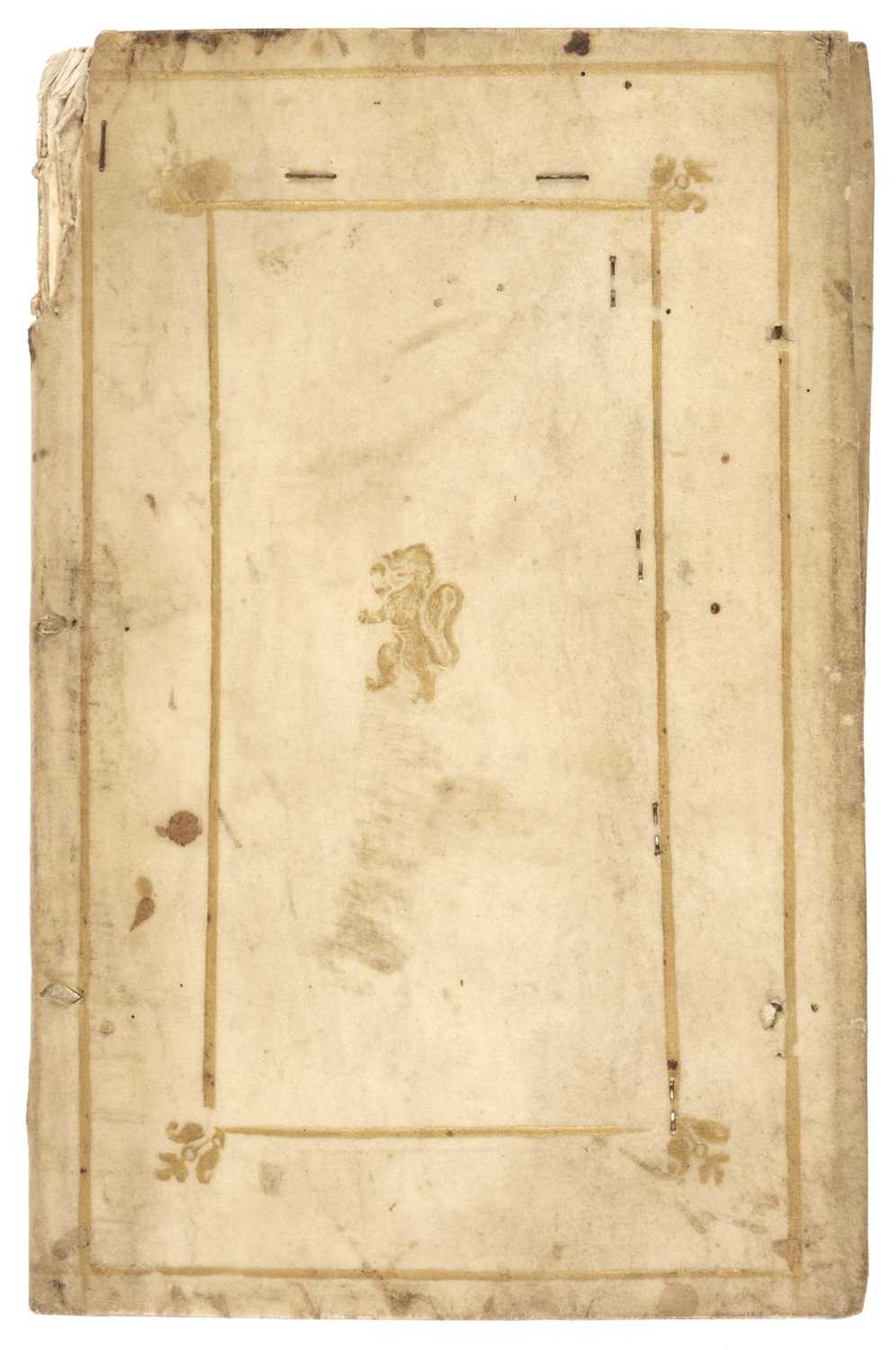 Lot 165 - Cheese Manuscript. A pamflyt compiled of Cheese, [?Warwickshire, England], c. 1580