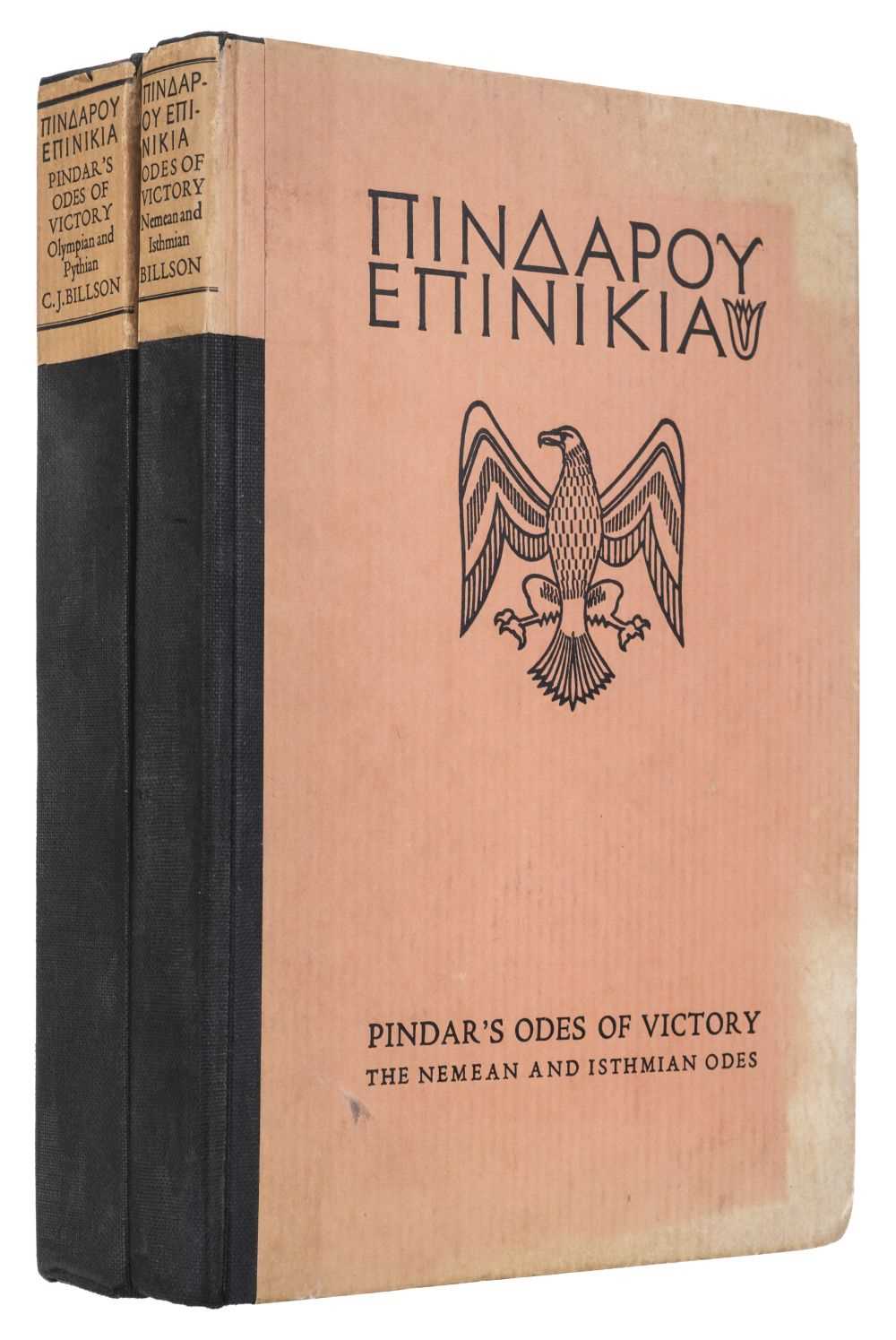 Lot 229 - Shakespeare Head Press. Pindar's Odes to Victory, 2 volumes, 1928-30