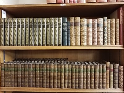 Lot 265 - Bindings. 78 volumes of 19th-century leather bound literature