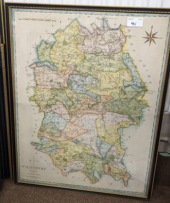 Lot 46 - Maps. Saxton (Christopher & Hole G.), Glocestriae comitatus olim sedes Dobunorum [1627]