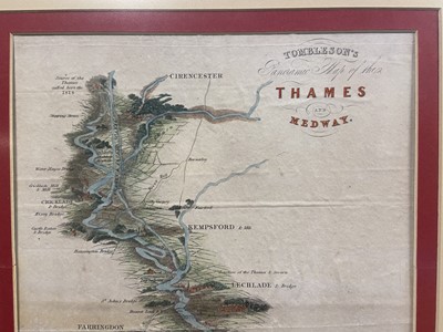 Lot 58 - Tombleson (William). Tombleson's Panoramic Map of the Thames and Medway, [1834]