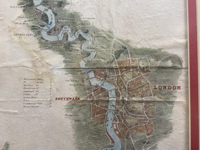 Lot 58 - Tombleson (William). Tombleson's Panoramic Map of the Thames and Medway, [1834]