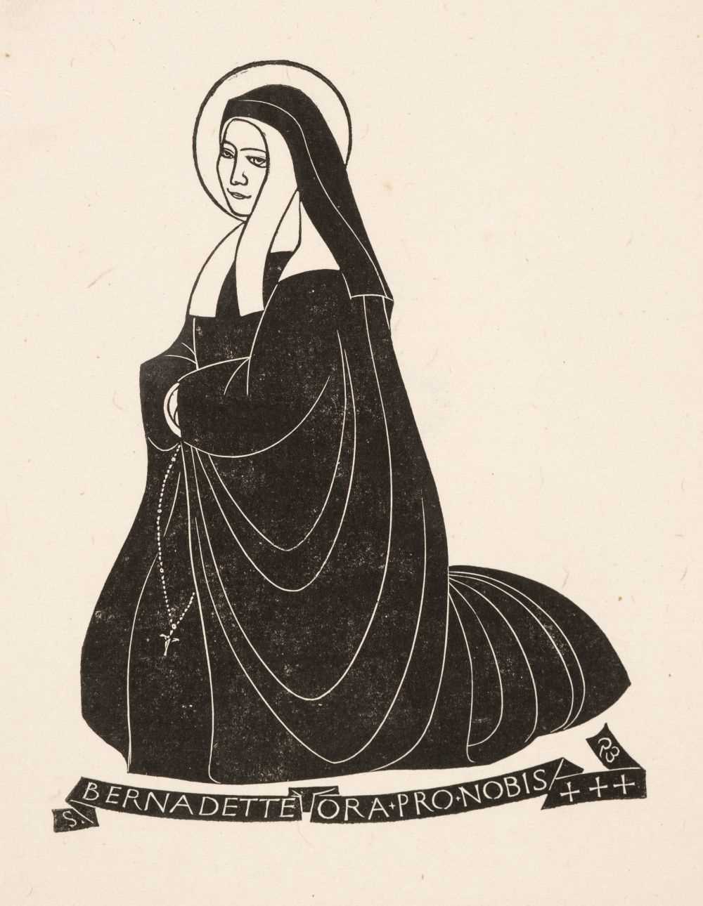 Lot 91 - Gill (Eric, 1882-1940). St. Bernadette, circa 1926