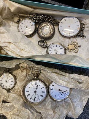 Lot 478 - Pocket Watches. A silver, key-wind lever pocket watch, watch signed by J G Graves of Sheffield