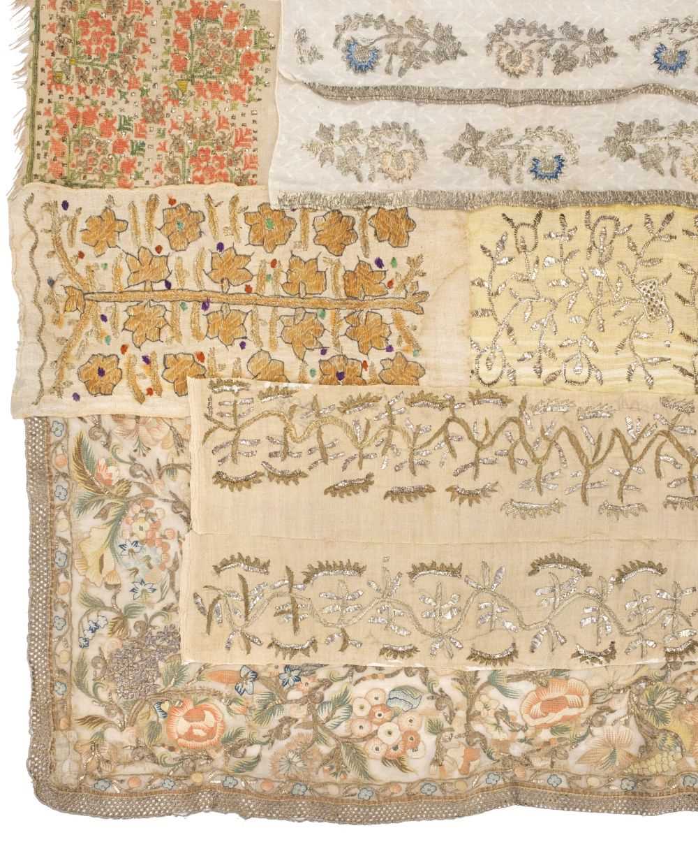 Lot 636 - Ottoman. An early 19th century Turkish embroidered cloth, & others