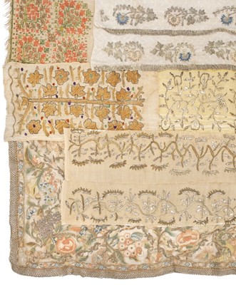 Lot 636 - Ottoman. An early 19th century Turkish embroidered cloth, & others