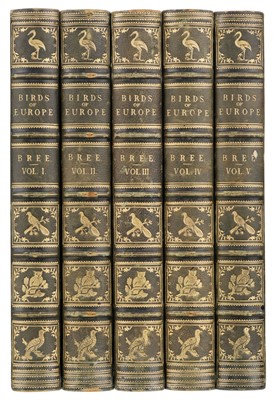 Lot 36 - Bree (Charles Robert).A History of the Birds of Europe, 5 volumes, 2nd edition, 1885-86