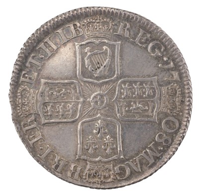 Lot 510 - Anne (1702-1714). Shilling, 1708, third bust type, good very fine and some toning