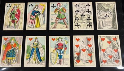 Lot 243 - German playing cards. Galantes Spiel (Lover's pack), Frankfurt am Main: J.A. Steinberger, circa 1840