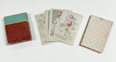 Lot 243 - German playing cards. Galantes Spiel (Lover's pack), Frankfurt am Main: J.A. Steinberger, circa 1840