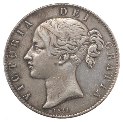 Lot 517 - Victoria (1837-1901). Crown, 1844, young head, star stops VIII, very fine