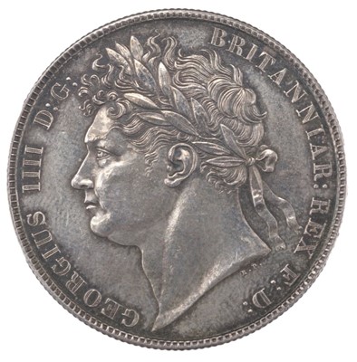 Lot 515 - George IV (1820-1830). Halfcrown, 1820, about extremely fine and attractively toned