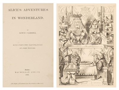 Lot 205 - Dodgson, Charles Lutwidge (Lewis Carroll). A collection of Alice's Adventures in Wonderland