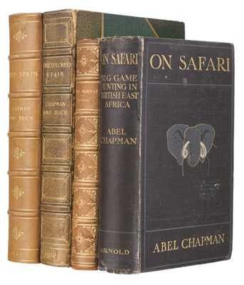 Lot 4 - Chapman (Abel). On Safari, 1st edition, London: Edward Arnold, 1908