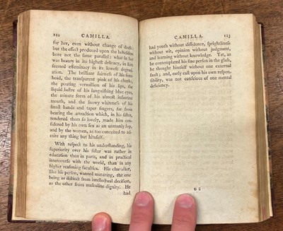 Lot 307 - Burney (Frances, "Fanny"). Camilla, 5 volumes, 1st edition, 1796