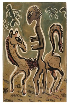 Lot 237 - Cox (Morris, 1903-1998). Man with Horse, 1933