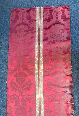 Lot 617 - Fabric. A collection of fabric pieces, 17th century and later