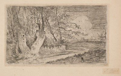 Lot 127 - Crome (John, 1768-1821). Road by Park Palings