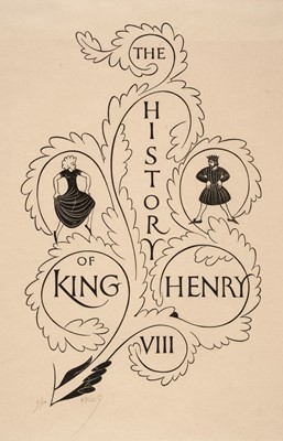 Lot 251 - Gill (Eric, 1882-1942). Title page, Henry's Doubts, and one other, for King Henry VIII, 1937