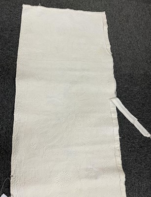 Lot 592 - Boutis de Provence. A finely-worked quilt portion, probably French, early 19th century, & 2 others