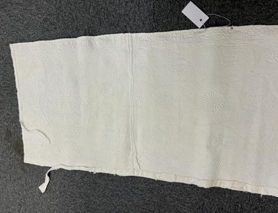 Lot 592 - Boutis de Provence. A finely-worked quilt portion, probably French, early 19th century, & 2 others