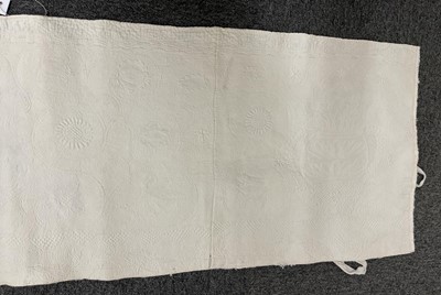 Lot 592 - Boutis de Provence. A finely-worked quilt portion, probably French, early 19th century, & 2 others
