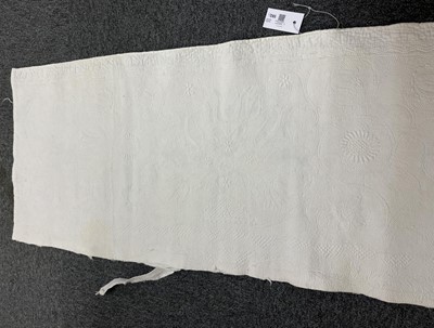 Lot 592 - Boutis de Provence. A finely-worked quilt portion, probably French, early 19th century, & 2 others