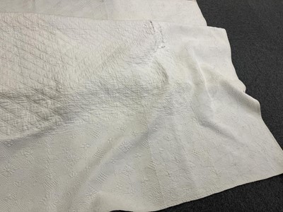 Lot 592 - Boutis de Provence. A finely-worked quilt portion, probably French, early 19th century, & 2 others