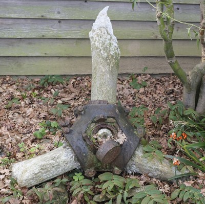 Lot 552 - Spitfire X4261. All that remains of the propeller recovered from Spitfire X4261