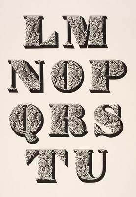 Lot 185 - Typography - Mosley (James). A selection of specimen leaves from Ornamented Types, 1992