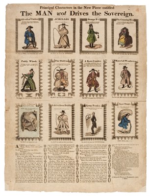 Lot 72 - Broadside. Catnach (J. printers), Principal Characters in the New Piece...., circa 1850