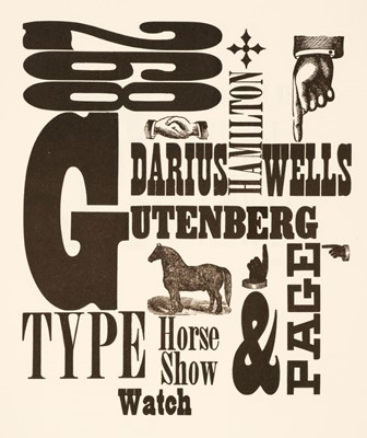 Lot 171 - Grastorf (Dennis J.). Wood Type of The Angelica Press, 4 parts in one, 1975