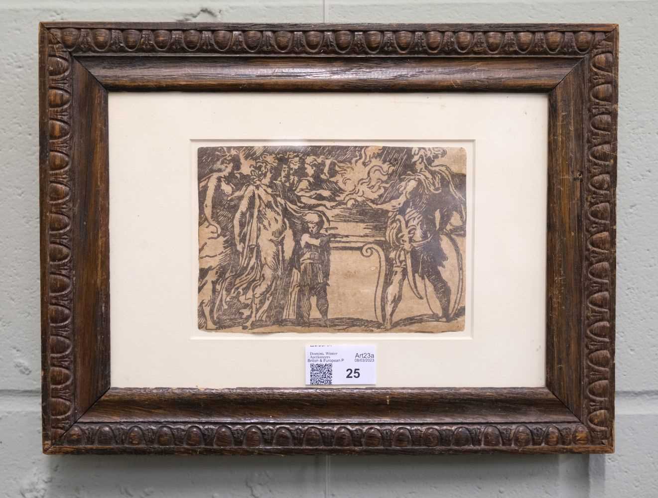 Lot 25 - Attributed to A. da Trento after Parmigianino,