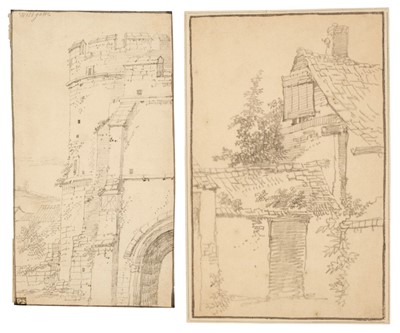 Lot 69 - Place, Francis (1647-1728), attributed to ,Three views, pencil on laid paper, c. 1720
