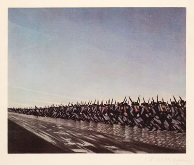 Lot 333 - Nevinson (C. R. W., 1889-1946). Column on the March, 1917, colour lithograph, signed