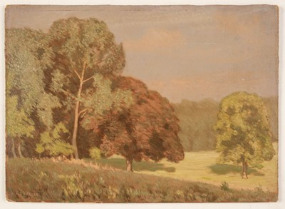 Lot 243 - Needell (Philip Gregory, 1886-1974). Early Morning, Autumn, Mill Hill