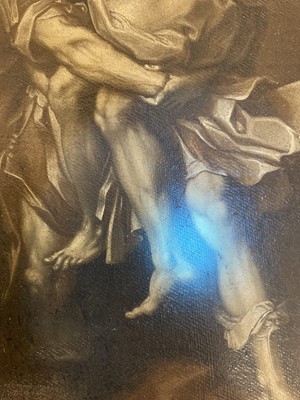 Lot 2 - Barrocci (Federico, 1535-1612). Aeneas Fleeing Troy, oil on canvas
