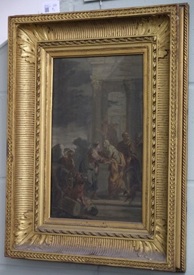 Lot 7 - Subleyras (Pierre, 1699-1749), The Visitation; and The Presentation, oils on panel