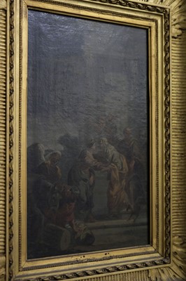 Lot 7 - Subleyras (Pierre, 1699-1749), The Visitation; and The Presentation, oils on panel